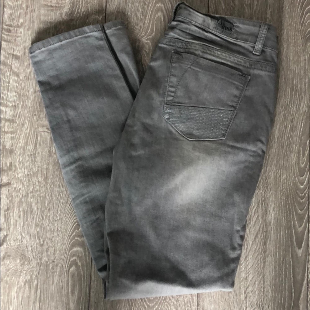 1st Kiss Gray Jean Pants